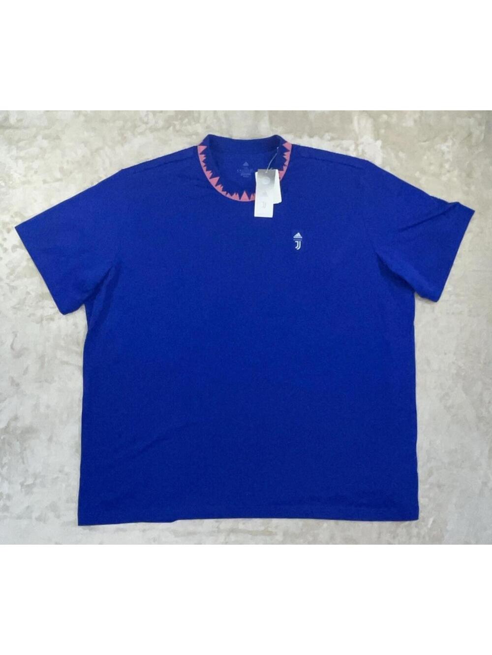 NWT Men's XL Adidas Juventus FC Short Sleeve Soccer Futbol Blue T-Shirt ⚽️